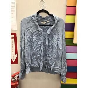 Me by Jennie Garth Petra tie blouse small desert dusk